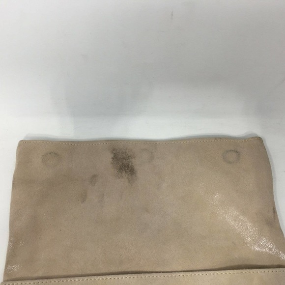 Moda Luxe Gianna Leather Clutch, Women's Size OS - Beige FLAW - Picture 12 of 13